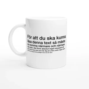 Nu är du för nära